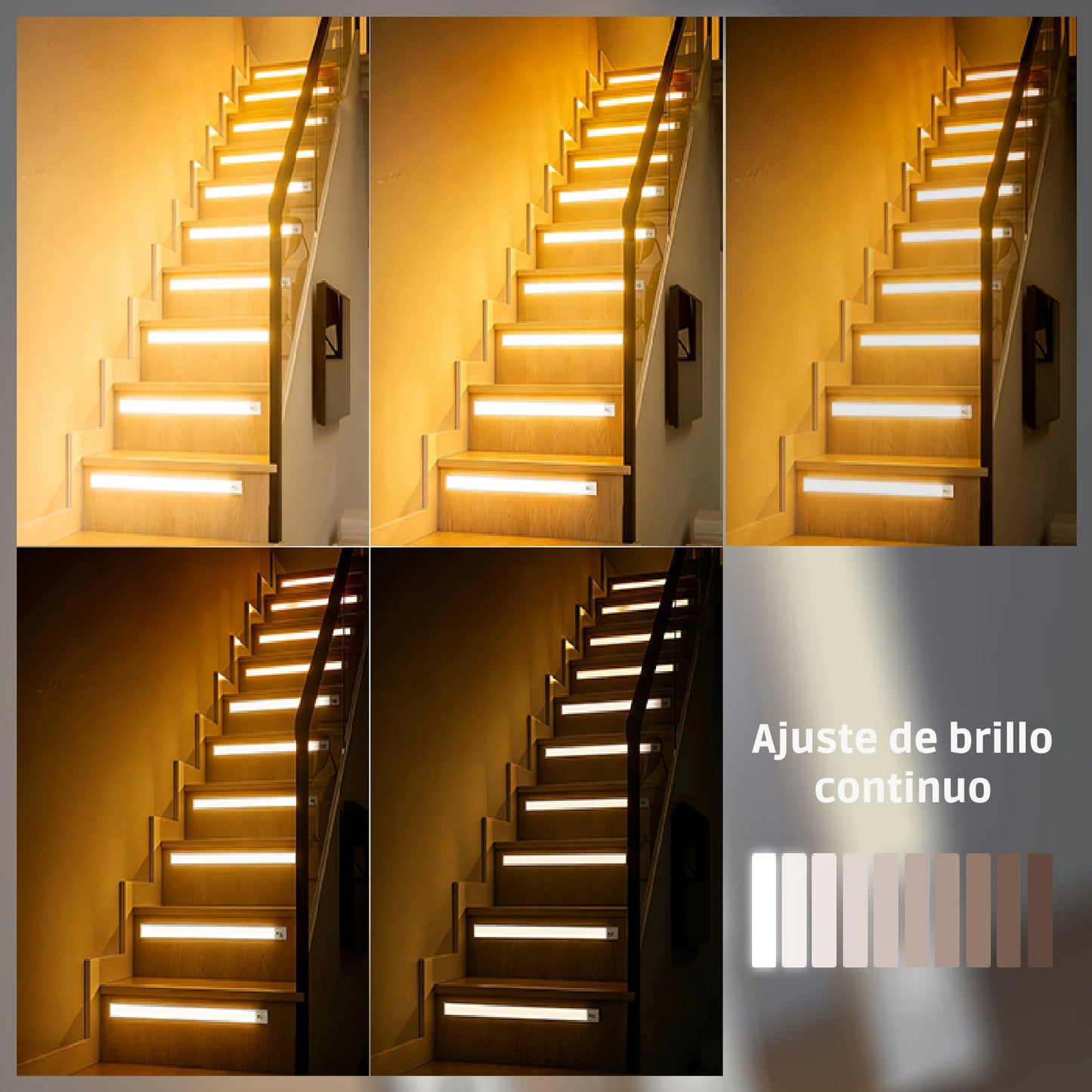 Barra LED Recargable con Sensor de Movimiento y Control | 40cm