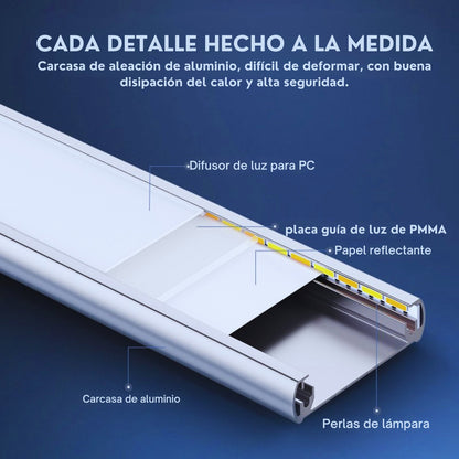 Barra LED Recargable con Sensor de Movimiento y Control | 60cm