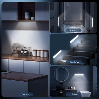 Barra LED Recargable con Sensor de Movimiento y Control | 40cm
